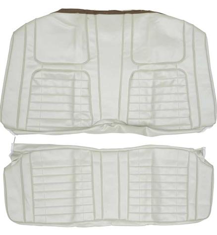 1968 Camaro Coupe; Deluxe Rear Seat Upholstery; Pearl Parchment