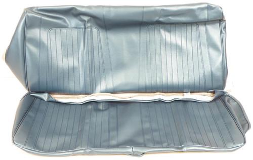 1968 Camaro Convertible Standard; Rear Upholstery Set; Medium Blue