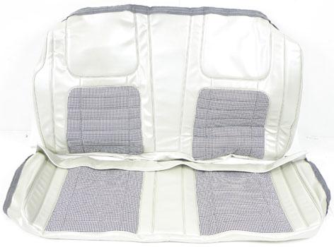 1968 Camaro Coupe; Houndstooth Rear Upholstery Set; Pearl Parchment