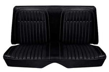 1969 Camaro Coupe; Deluxe Rear Upholstery Set; Black