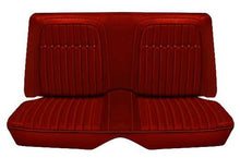 1969 Camaro Coupe; Deluxe Rear Upholstery Set; Red