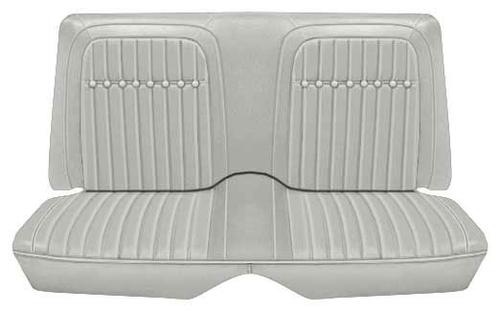 1969 Camaro Coupe; Deluxe Rear Upholstery Set; White