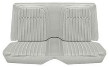 1969 Camaro Coupe; Deluxe Rear Upholstery Set; White