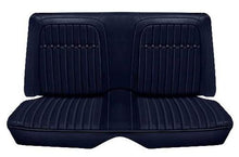 1969 Camaro Coupe; Deluxe Rear Upholstery Set; Dark Blue