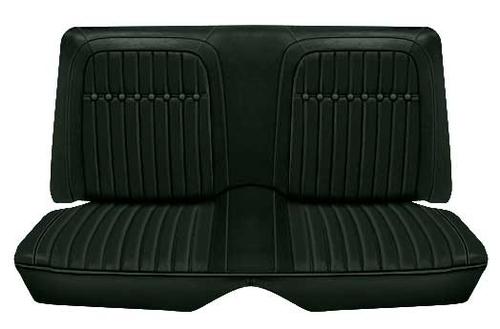 1969 Camaro Coupe; Deluxe Rear Upholstery Set; Dark Green