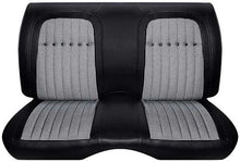 1969 Camaro; Rear Seat Interior Upholstery; Deluxe Houndstooth; Convertible; Black Vinyl