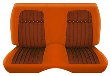 1969 Camaro; Rear Seat Interior Upholstery; Deluxe Houndstooth; Coupe; Orange Vinyl