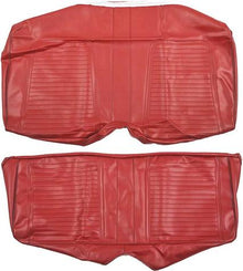 1969 Camaro Convertible; Standard Rear Upholstery Set; Red