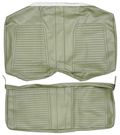 1969 Camaro Convertible; Standard Rear Upholstery Set; Medium Green