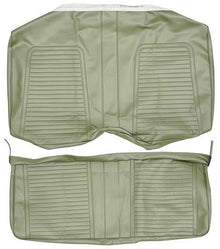 1969 Camaro Convertible; Standard Rear Upholstery Set; Medium Green