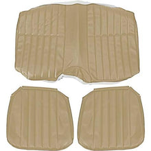 1973 Camaro Standard Interior Rear Seat Upholstery - Beige Madrid Grain Vinyl