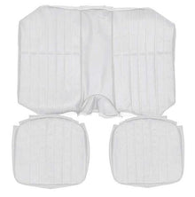 1977-78 Camaro Standard Interior Rear Seat Upholstery; White Sierra Grain Vinyl