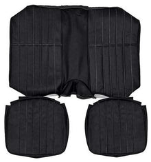 1979 Camaro Standard Interior Rear Seat Upholstery; Black Sierra Grain Vinyl