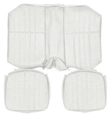 1979 Camaro Standard Interior Rear Seat Upholstery; White Sierra Grain Vinyl