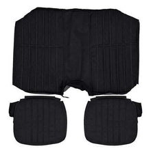 1980-81 Camaro Standard Interior Rear Seat Upholstery; Black Sierra Grain Vinyl