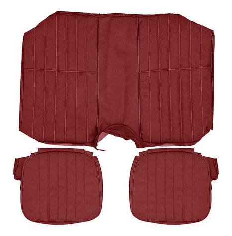 1980-81 Camaro Standard Interior Rear Seat Upholstery; Red Sierra Grain Vinyl