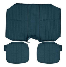 1980-81 Camaro Standard Interior Rear Seat Upholstery; Dark Blue Sierra Grain Vinyl