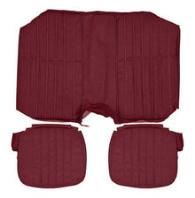 1980-81 Camaro Standard Interior Rear Seat Upholstery; Carmine Sierra Grain Vinyl