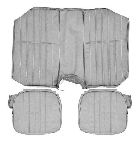 1980-81 Camaro Standard Interior Rear Seat Upholstery; Silver Sierra Grain Vinyl