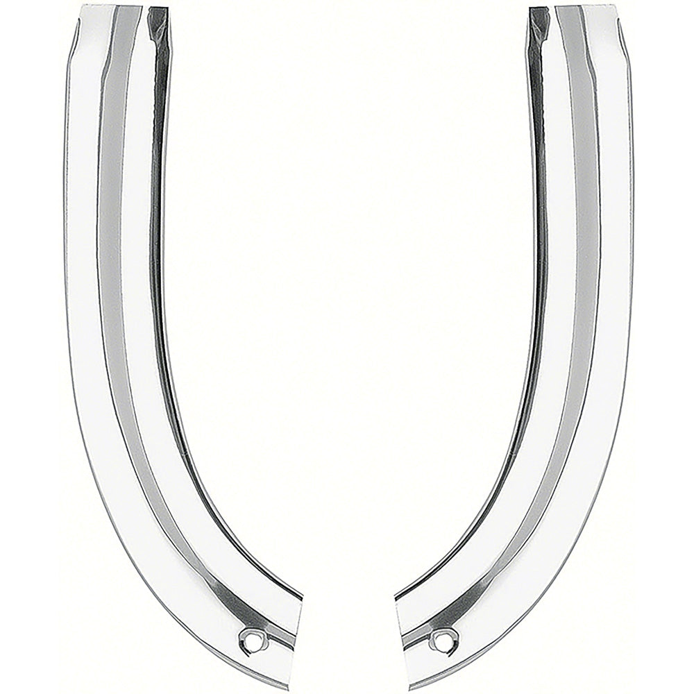 K103 - 1963 Impala; Bel Air; Biscayne; Lower Front Eyebrow Moldings; RH & LH; Pair