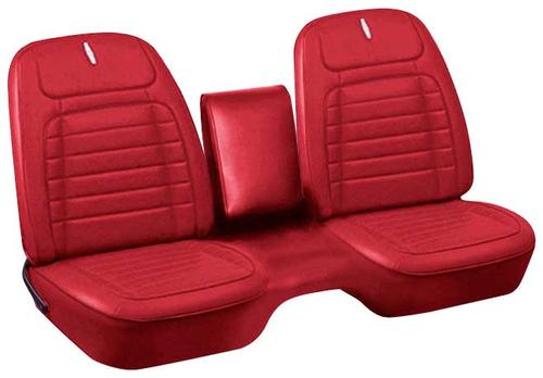 1968 Camaro Coupe With Bench Seat Red Deluxe Full Set Upholstery