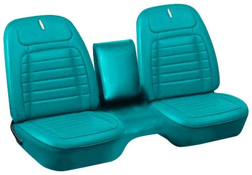 1968 Camaro Coupe With Bench Seat Turquoise Deluxe Full Set Upholstery