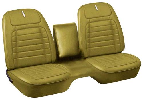 1968 Camaro Coupe With Bench Seat Ivy Gold Deluxe Full Set Upholstery