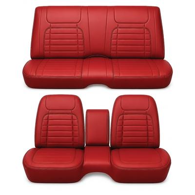 1968 Camaro; Complete Deluxe Front Bench & Rear Seat Upholstery; Convertible; Red