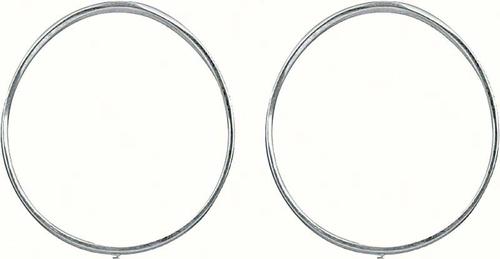 1969 Camaro RS; Park Lamp Trim Rings; with Rally Sport; RH & LH; Pair