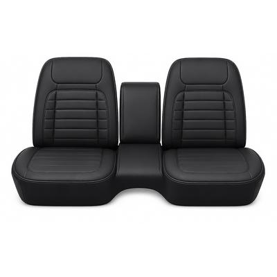 1968 Camaro Coupe / Convertible With Front Bench Seat Black Deluxe Front Only Upholstery