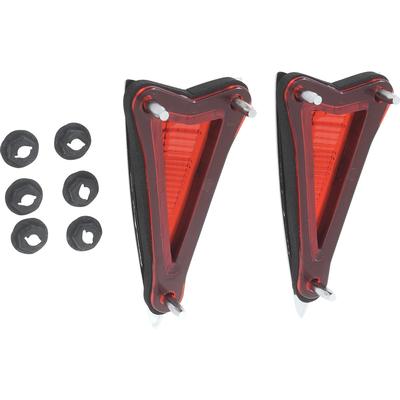 1968 Firebird, GTO, LeMans, Catalina, Bonneville, Executive; Rear Side Marker Lamp Lens and Bezel Set; With Bezel Gasket and Hardware; Pair; GM Licensed
