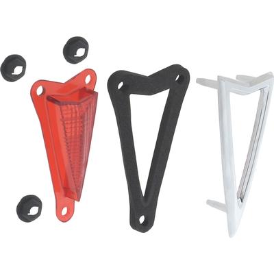 1968 Firebird, GTO, LeMans, Catalina, Bonneville, Executive; Rear Side Marker Lamp Lens and Bezel Set; With Bezel Gasket and Hardware; Pair; GM Licensed
