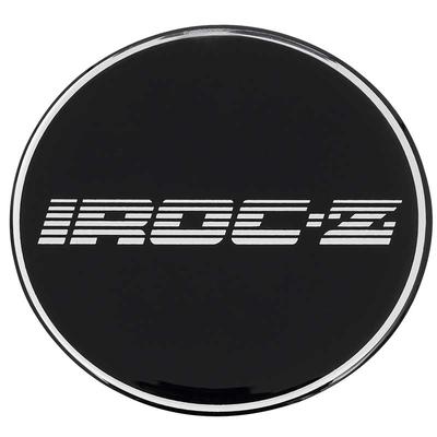 K151762BK - 1985-1990 Camaro IROC-Z Wheel Center Cap Emblem; R15; 2-15/16