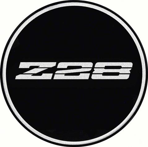 K151768BK - 1982-2002 Chevrolet Z28 Wheel Center Cap Emblem; GTA Wheel; 2-1/8