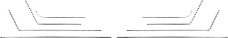 K1960 - 1965 Chevrolet Impala SS; Coupe; Interior Door & Rear Side Panel Molding Set; 8 Piece Set