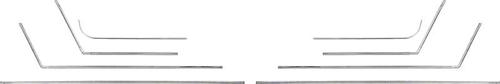 K1960 - 1965 Chevrolet Impala SS; Coupe; Interior Door & Rear Side Panel Molding Set; 8 Piece Set
