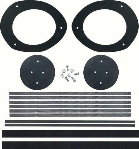 1965-68 Impala, Caprice, Camaro, Firebird; Dash Fresh Air Duct Seal Set; w/Astro Ventilation; OER