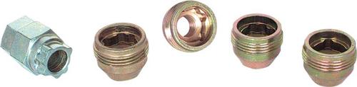 7/16"-20; Wheel Lock Kit; Under Hub Cap; With Key; Set of 4
