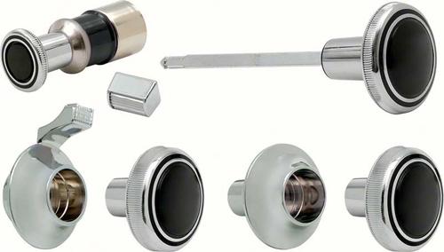 1969-70 Camaro, Impala, Caprice, Nova; Dash Knob Set ; with Mono Radio; GM Licensed