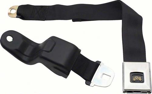 1967 Camaro, Firebird; Front Seat Belt Assembly; Deluxe Interior; Black