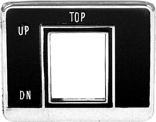 1969 Camaro, Chevelle, 1969-70 Impala; Convertible Top Switch Bezel; without Defogger