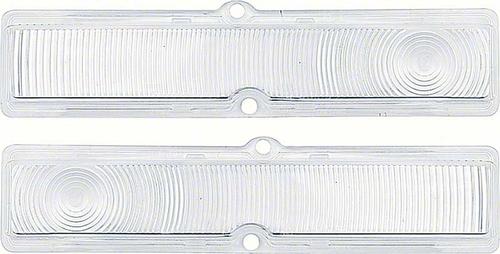 1962 Chevy II Nova; Parking Light Lens; Clear; RH & LH; Pair