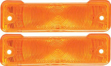 1966-67 Chevy II Nova; Park Lamp Lens; Amber; RH & LH; Pair