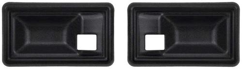 1970-74 Camaro, Firebird; Inner Door Handle Escutcheon; Standard Interior; Black; Pair