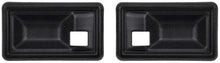 1970-74 Camaro, Firebird; Inner Door Handle Escutcheon; Standard Interior; Black; Pair