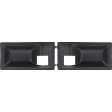 1970-74 Camaro, Firebird; Inner Door Handle Escutcheons; Deluxe Interior ; Black; Pair