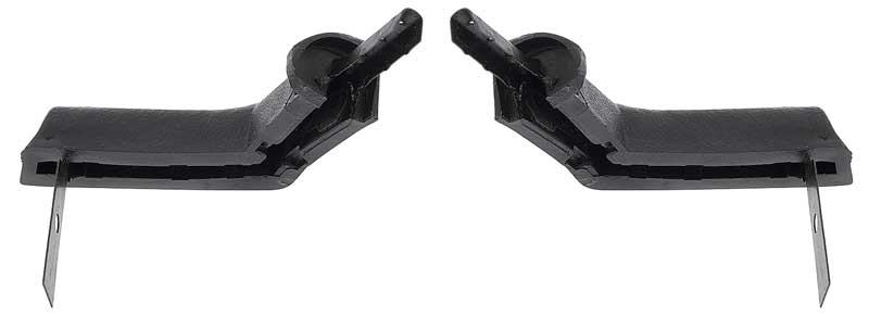 K516 - 1967 Camaro, Firebird; Door Jamb Molding End Caps; Black; Pair