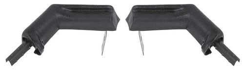 K516 - 1967 Camaro, Firebird; Door Jamb Molding End Caps; Black; Pair