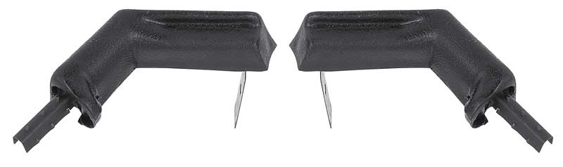 K516 - 1967 Camaro, Firebird; Door Jamb Molding End Caps; Black; Pair
