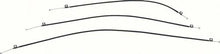 1967-68 Camaro, Firebird; Heater Control Cable Set ; without AC; 3 Cable Set